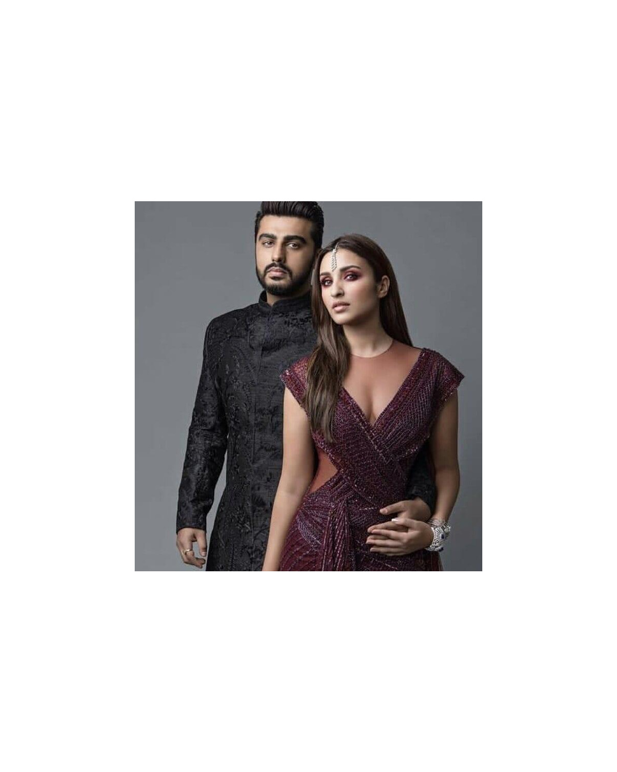 Arjun Kapoor Sherwani And Parineeti Chopra Gown