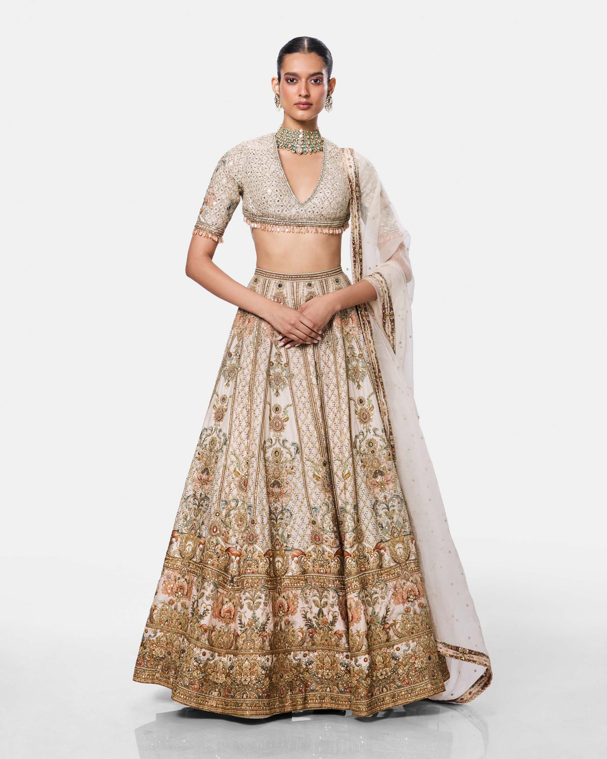 Celestial Ivory Lehenga