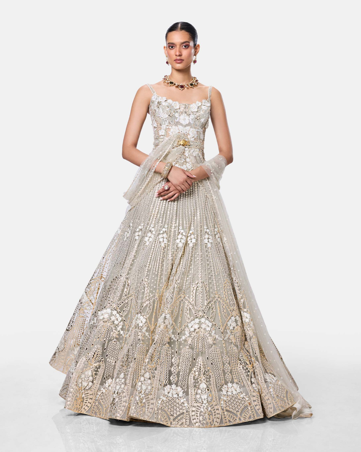 Champagne Étoile Lehenga