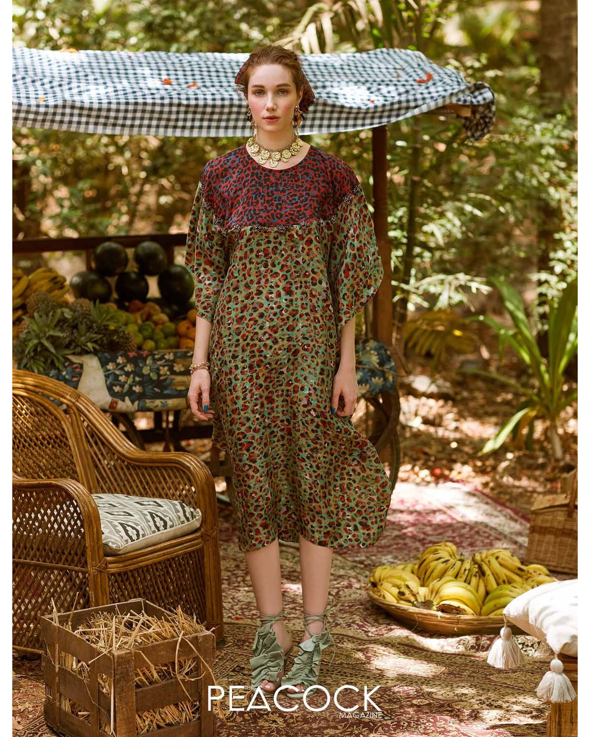 Tuscan Tour Green Kaftan