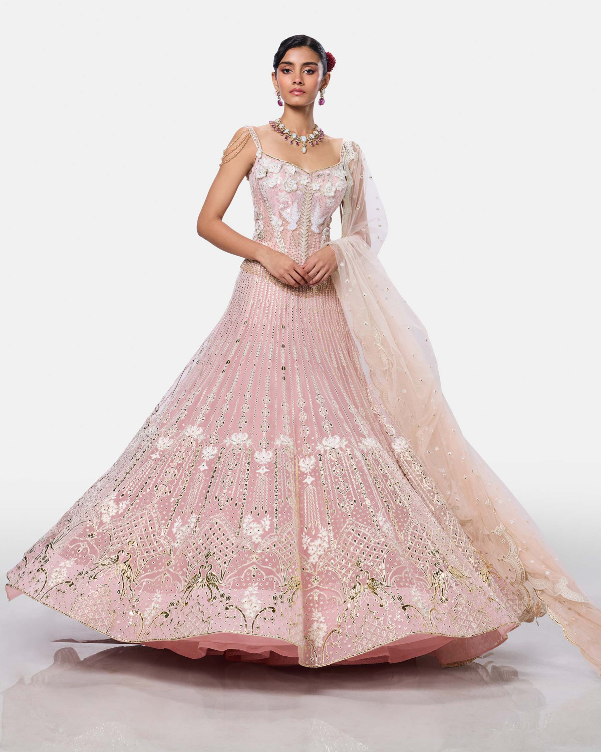 Rosé Éclat Lehenga