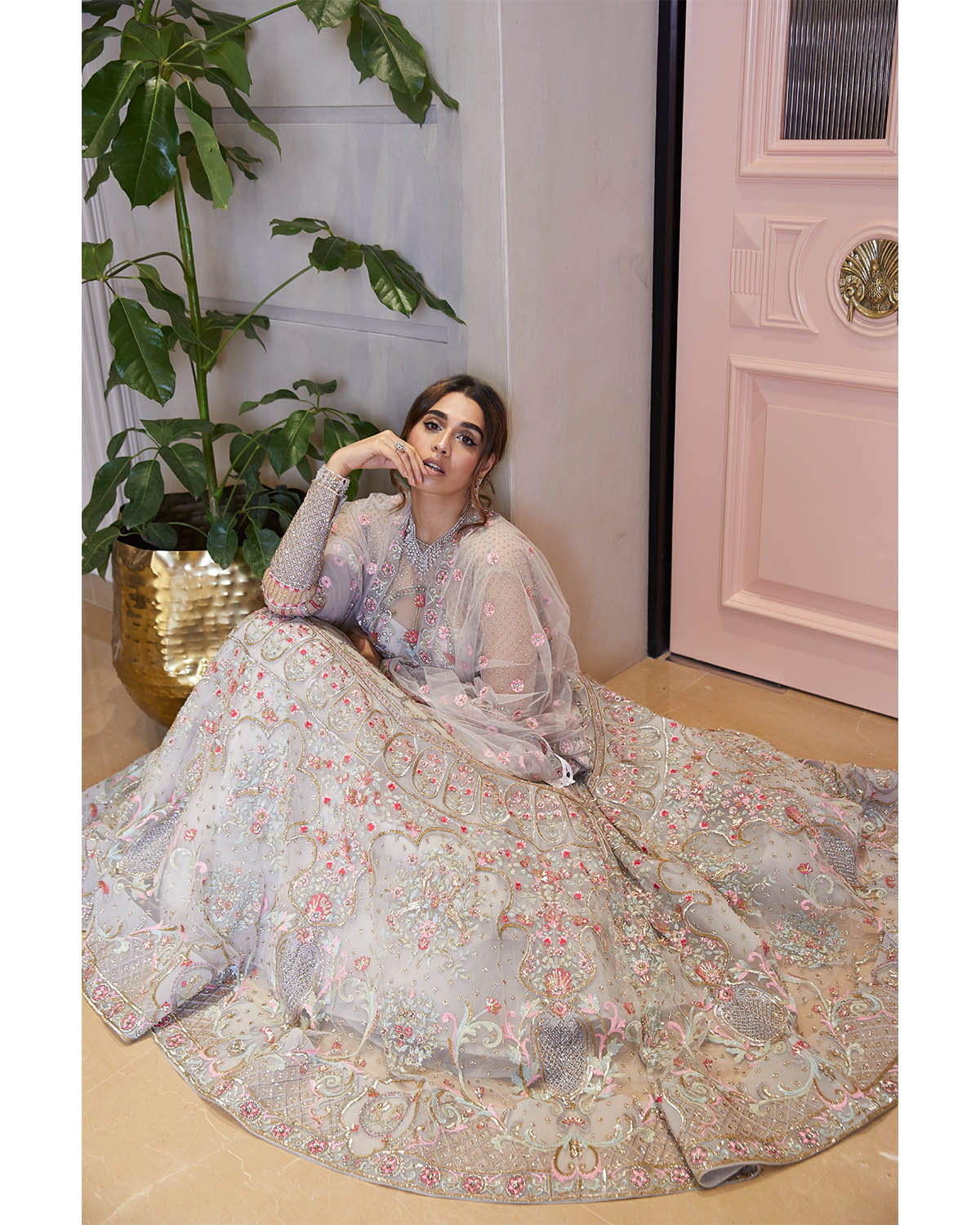 Summiyya Shah Multicolored Lehenga With A Blouse And Dupatta