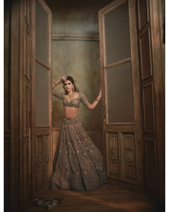 Kriti Sanon Pink-based, Multicoloured Lehenga