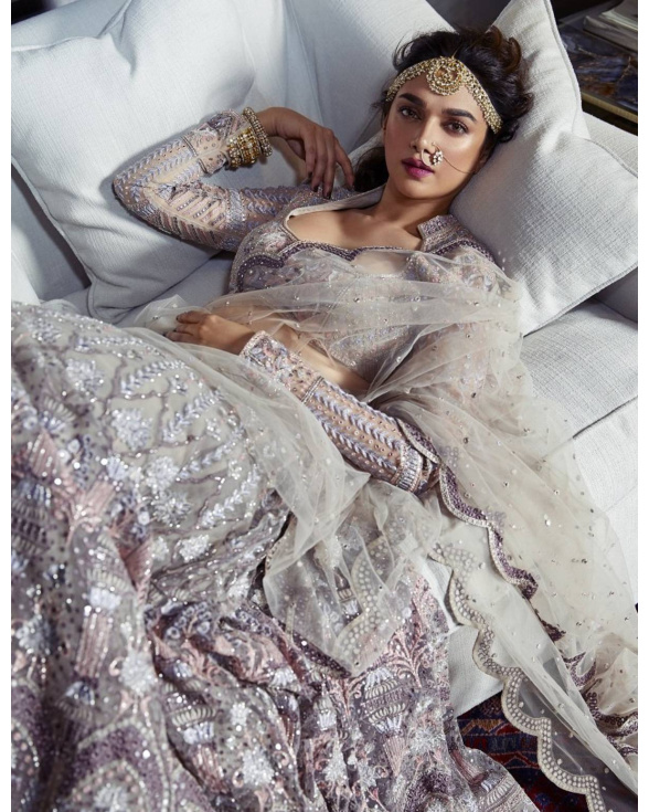 Buy Multicolour Embroidered Lehenga Set - Falguni Shane Peacock