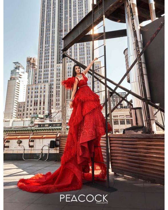 Aishwarya Rai Bachchan Red Long Lehenga