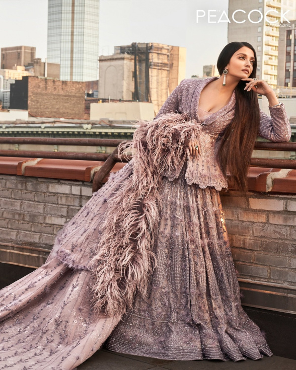 Aishwarya Rai Bachchan Lehenga Set With Feather