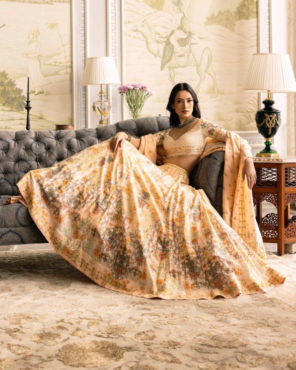 Iris Printed Lehenga Set