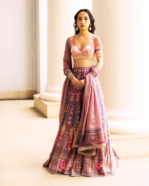 Theia Printed Lehenga Set