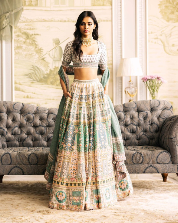 Athena Printed Lehenga Set