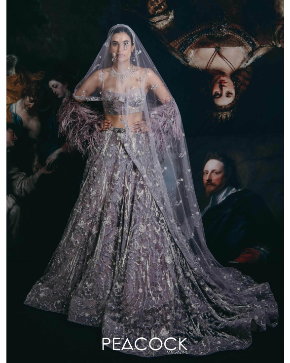 Icw Couture Grey Lehenga Set