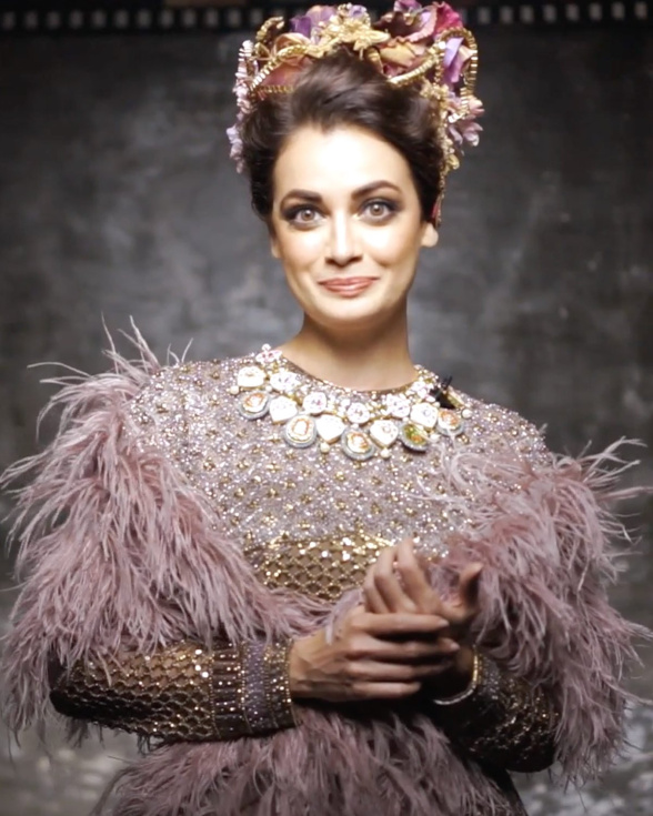 Dia Mirza Pink Lehenga Set
