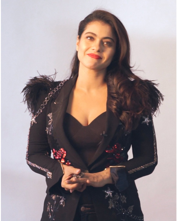 Kajol Blazer With Satin Shawl Collar
