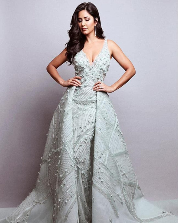 Katrina Kaif Grey Gown