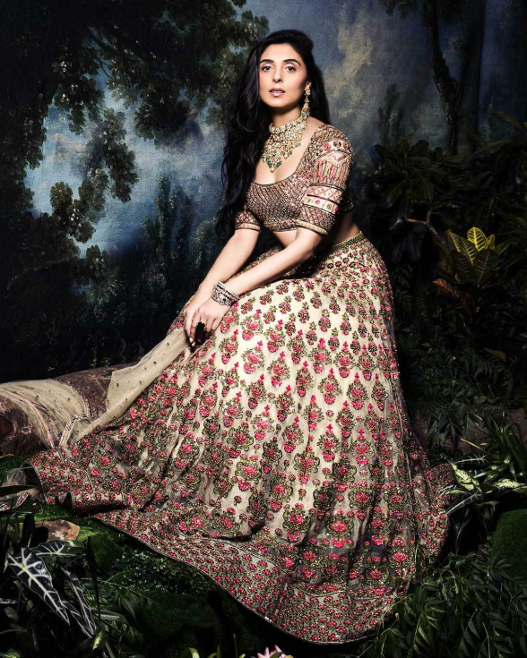 Pernia Multicolor Embroidered Lehenga Set