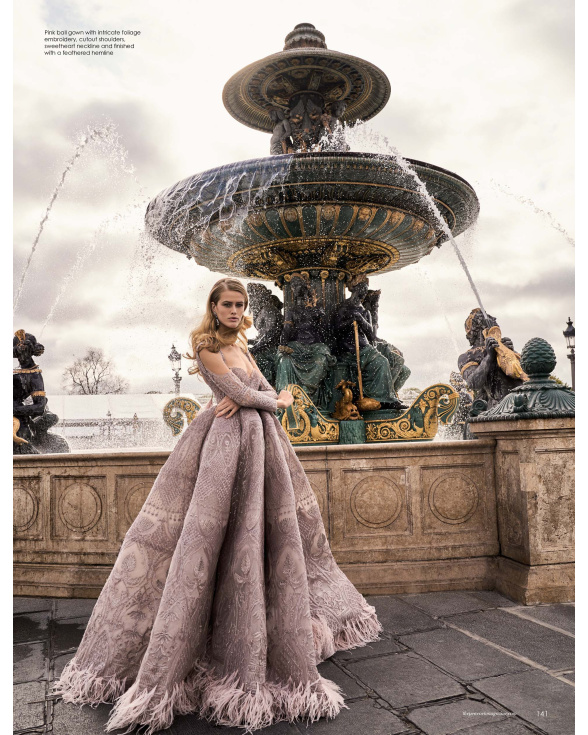 Buy Poised In Paris Pink Anarkali - Falguni Shane Peacock