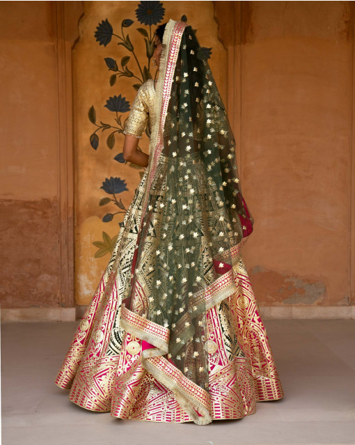 Photo of Pastel Green and Gold lehenga | Latest bridal lehenga, Indian bridal  lehenga, Latest bridal lehenga designs
