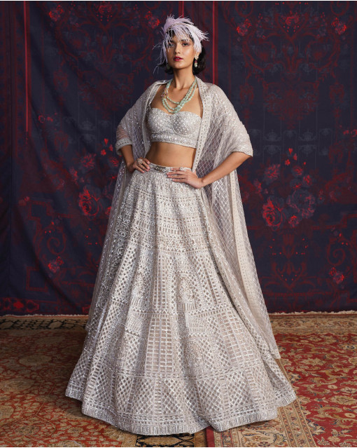 15+ Silver Bridal Lehengas We Are Currently Crushing On! | Happy dresses,  Indian wedding outfits, Bridal dress design