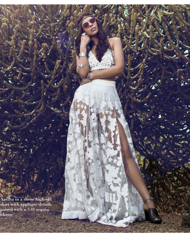 Aastha White Long Dress