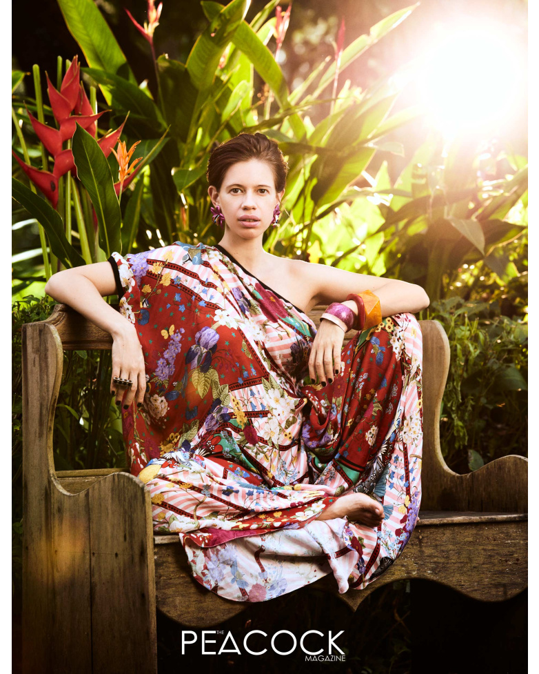 One-shoulder Kaftan