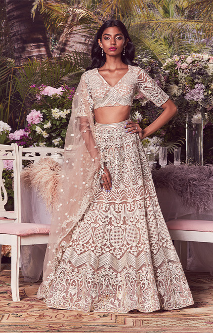 Periwinkle lehenga set