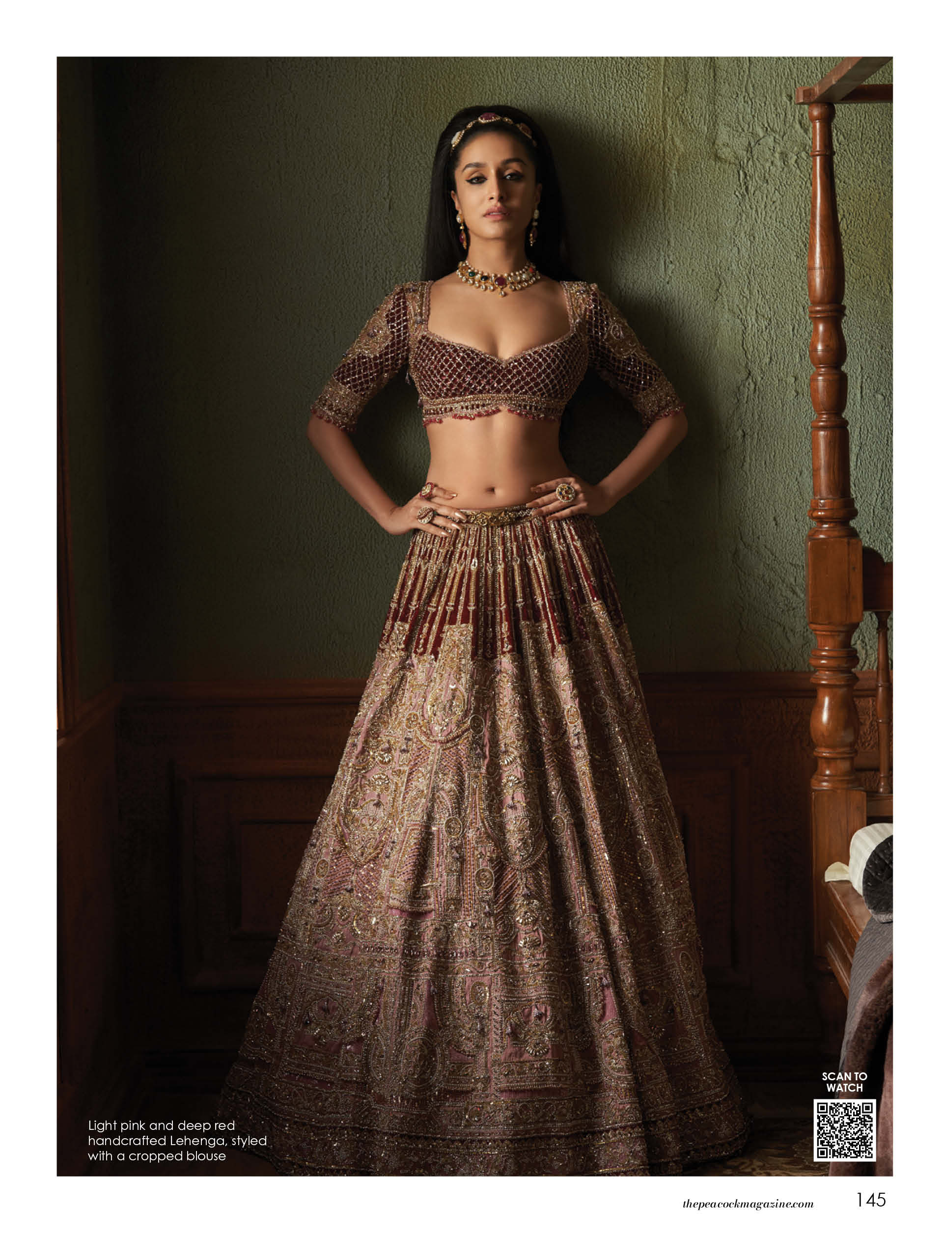 Light Pink Fancy Bridal Lehenga at Rs.18999/Piece in deoghar offer by  Laxmipati Mall