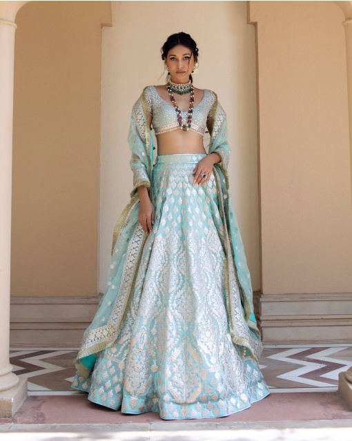 SEYCHELLE BRIDAL LEHENGA SET 