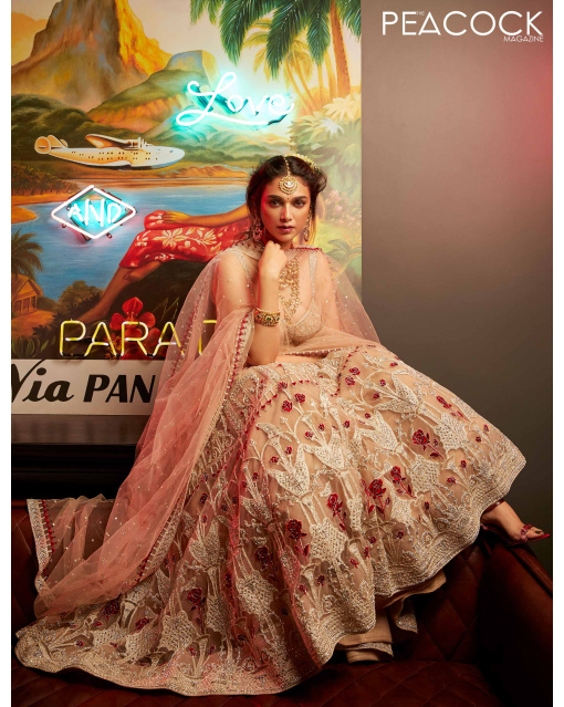 Aditi Rao Hydari Pink Embroidered Lehenga Set