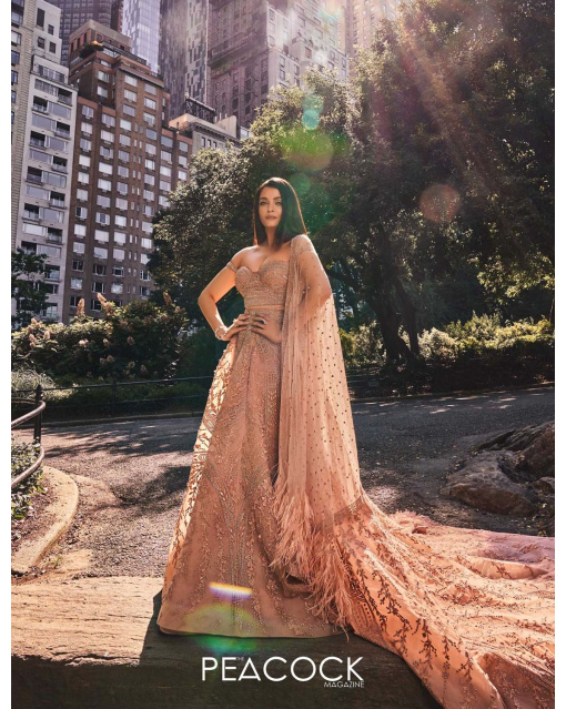 Aishwarya Rai Bachchan Pink Lehenga Set