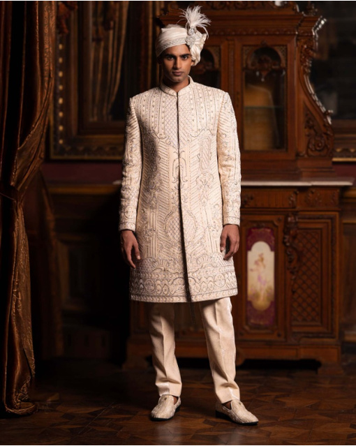 Jean sherwani set