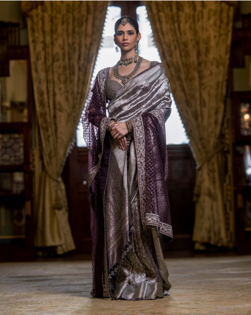 Koyal Contemporary handwoven Kanjivaram saree