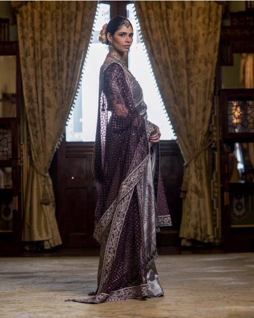 Koyal Contemporary handwoven Kanjivaram saree