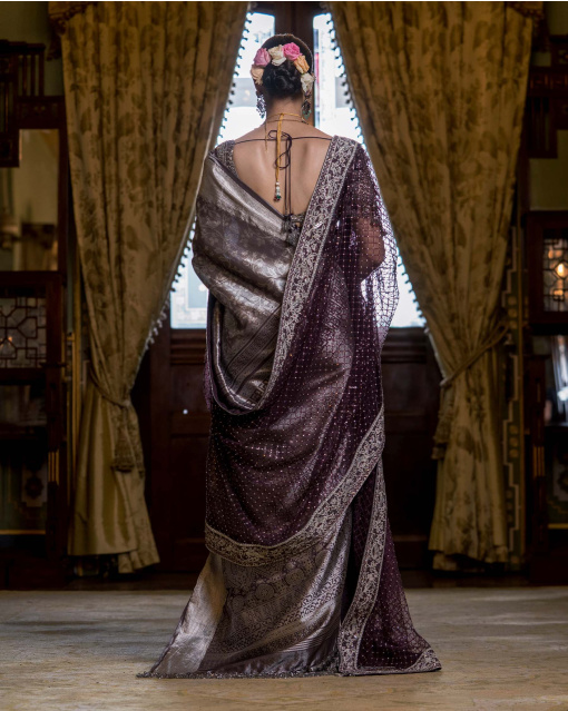Koyal Contemporary handwoven Kanjivaram saree