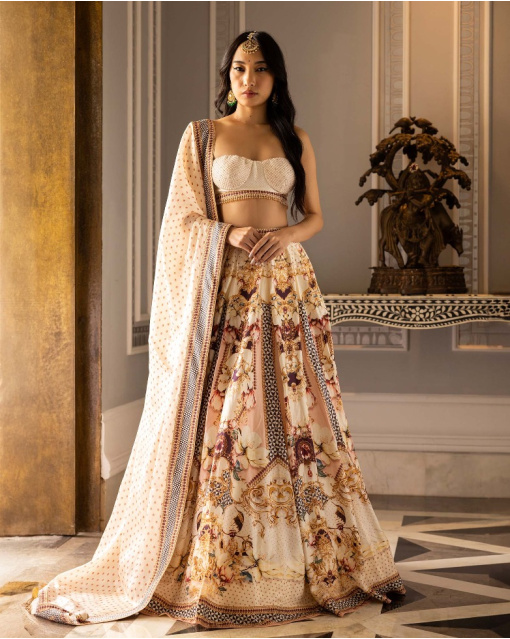 SELENE PRINTED LEHENGA SET