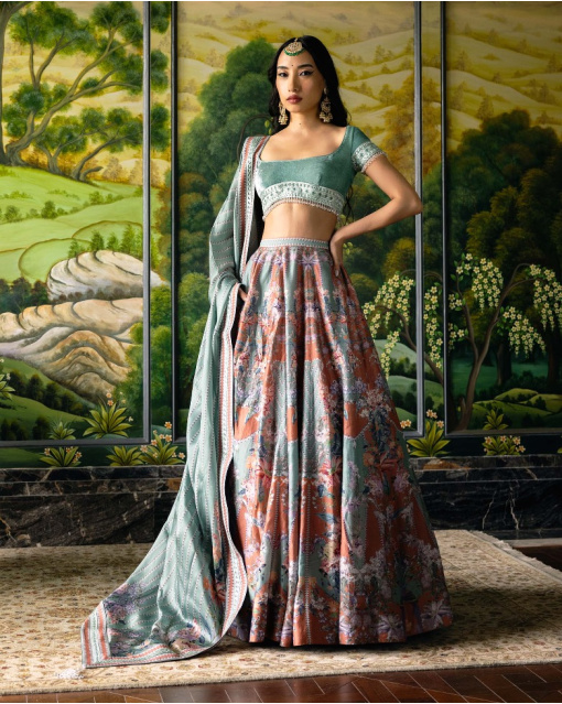 HARMONIA PRINTED LEHENGA SET