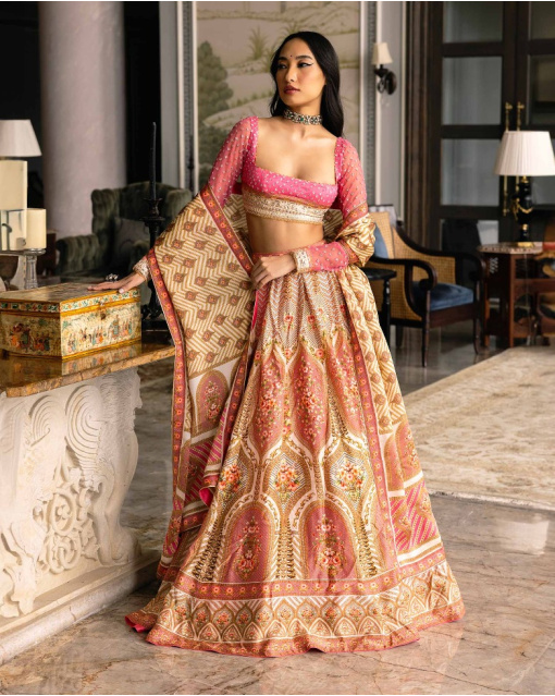 CLIO PRINTED LEHENGA SET