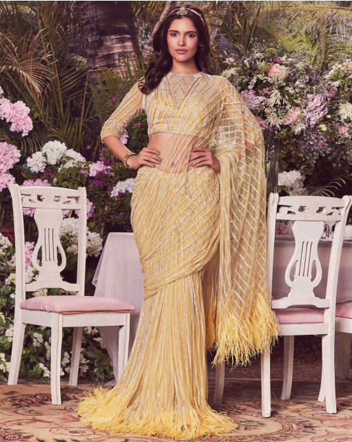 ZOIE TUSCAN YELLOW SARI