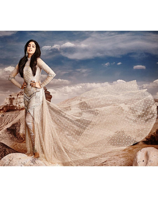 Janhvi Kapoor  Embroidered Jumpsuit