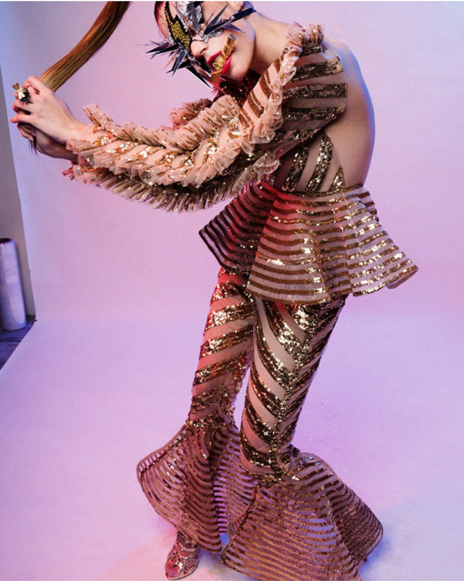 Gold Jumpsuits