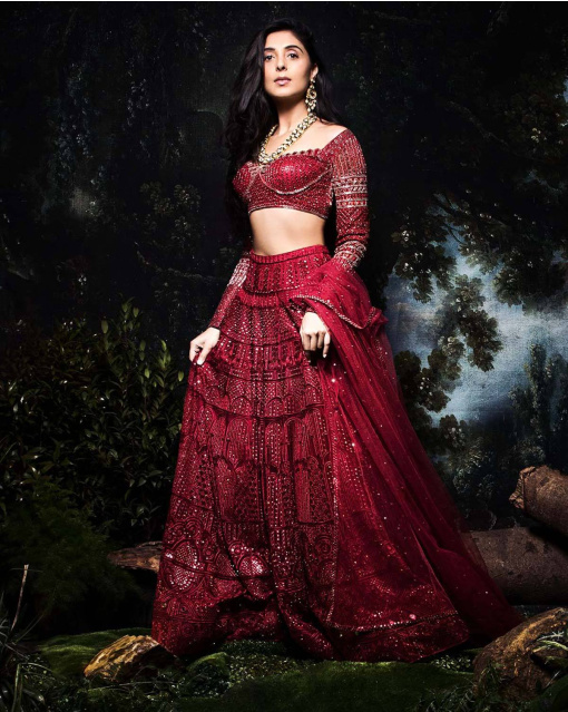 Pernia Red Lehenga Set