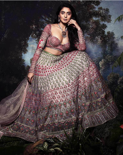 Pernia Grey Lehenga Set