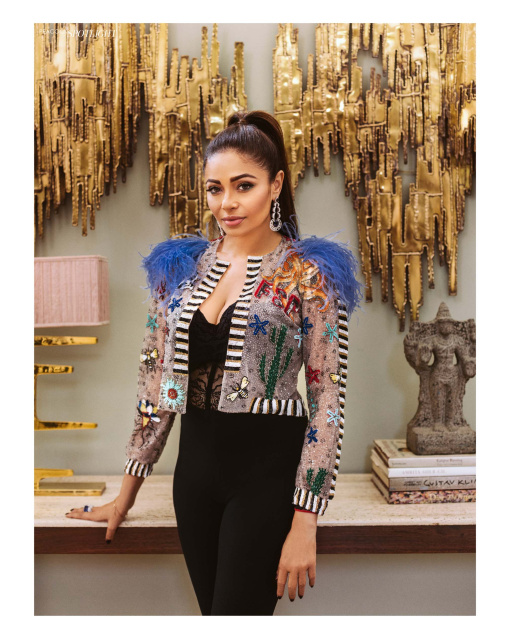 Multicolour Tops With Feather 