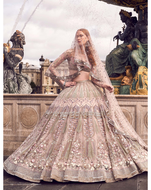 Poised in Paris Embroidered Lehenga Set