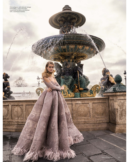 Poised in Paris Pink Anarkali