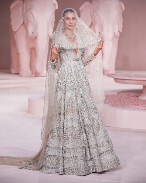 Alluring Wedding Designer Anarkali Suit Embroidered Pink Color – Apparel  Designer