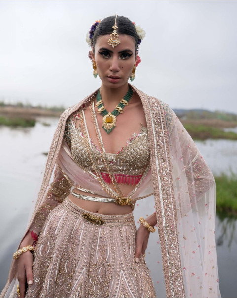Banares Silk Reception Lehenga | Wedding Outfit | Bridal Wear