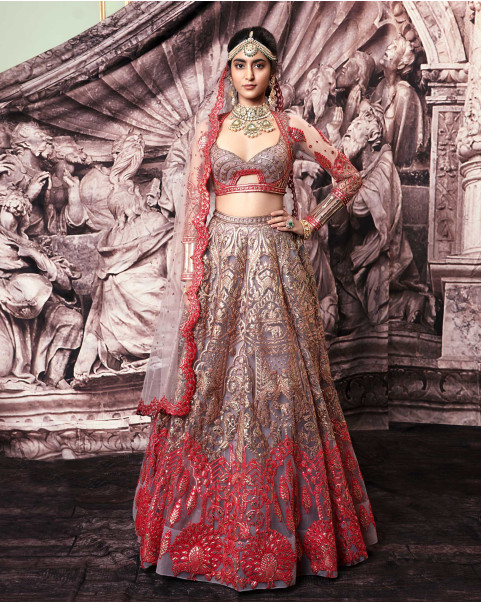 Buy Marwar Couture Bridal Lehenga Peacock Design Online in India - Etsy