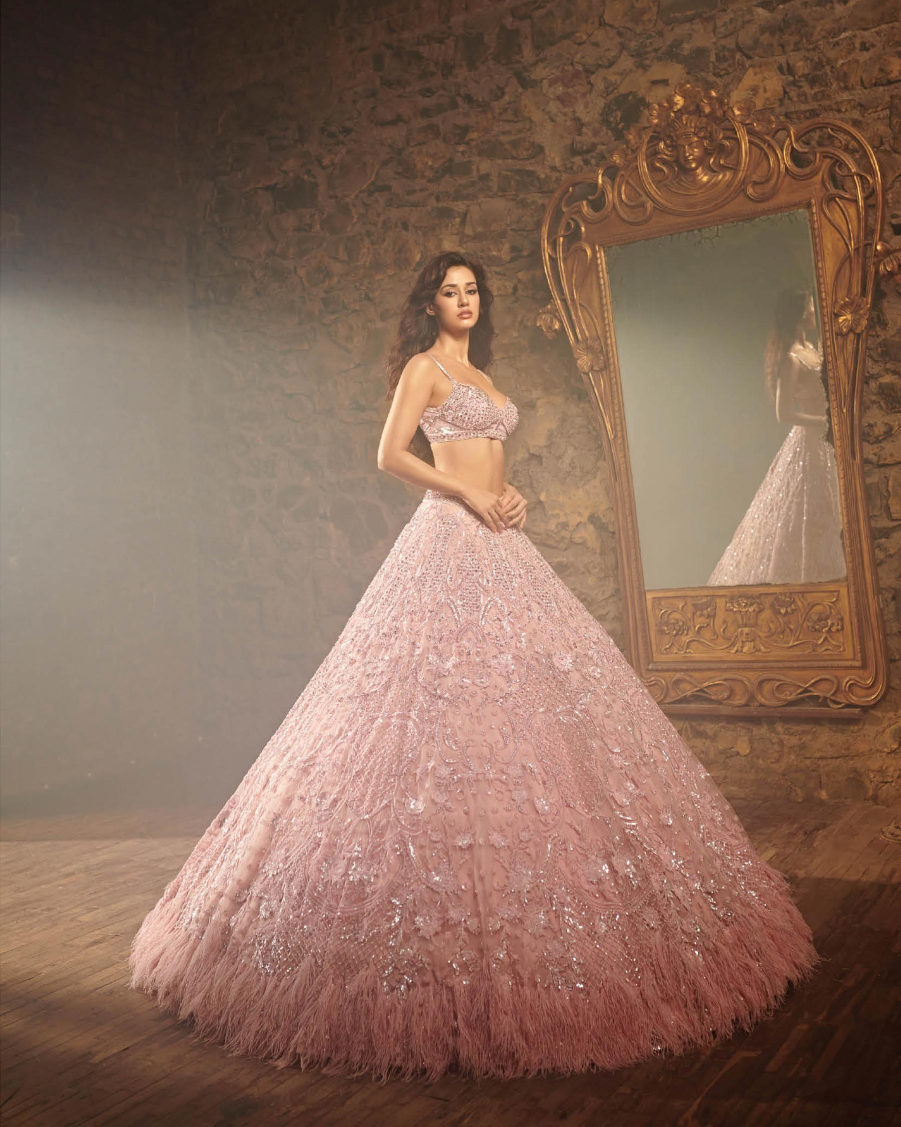 disha patani pink dress dishapatani in a hot pink backless dress with a bralette, exudes dreamy  'just a girl' vibes #dishapatani #Pinkvilla