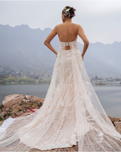 Cassandra Ivory Lehenga Set With Intricate Floral Motifs