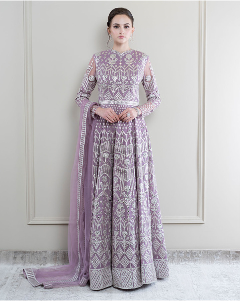 Buy Mckenzie Orchid Anarkali Set - Falguni Shane Peacock