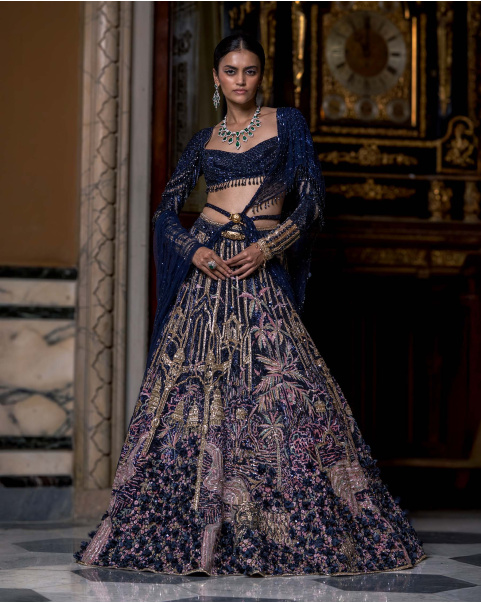 Salome  multicoloured lehenga set
